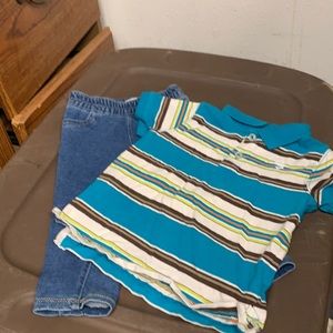 Boys Jeans & Shirt Size 12 Month